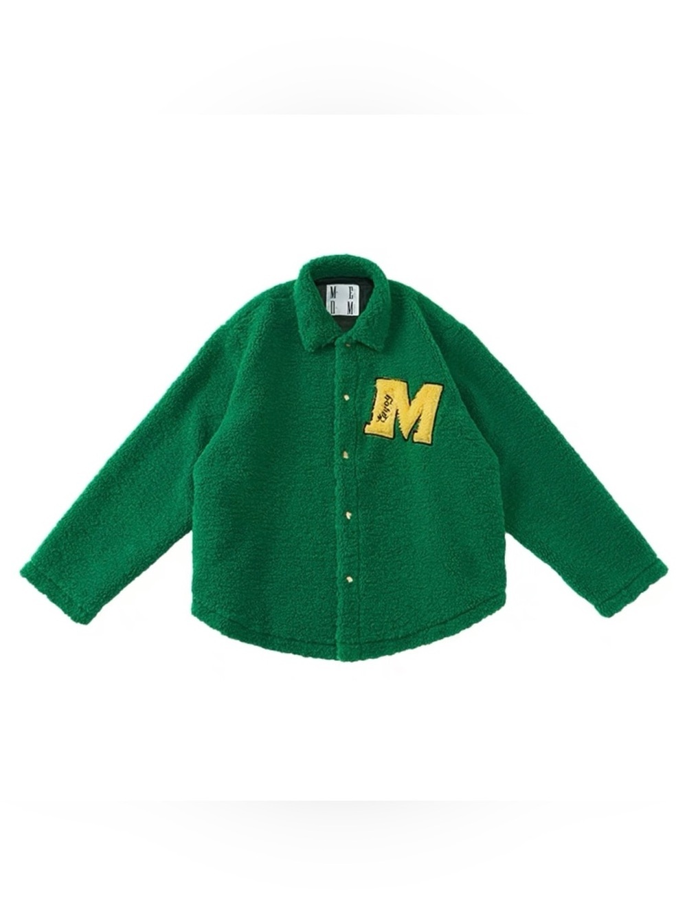 MEDM Mr. Enjoy Da Money Teddy Jacket in Green and Yellow